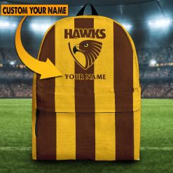 AFL Hawthorn Hawks Custom Name 2023 Home Jersey Backpack