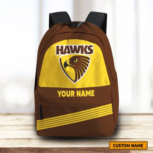AFL Hawthorn Hawks Custom Name Gift For Fans Backpack