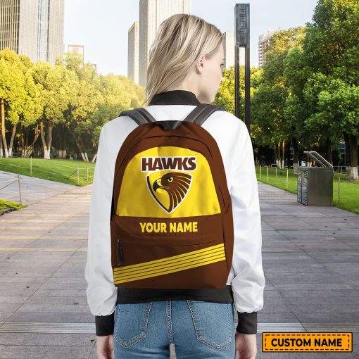 AFL Hawthorn Hawks Custom Name Gift For Fans Backpack