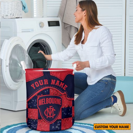 AFL Melbourne Demons Custom Name Limited Edition Laundry Basket