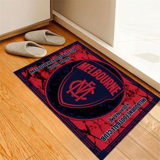 AFL Melbourne Demons Custom Name Limited Edition Rubber Doormat
