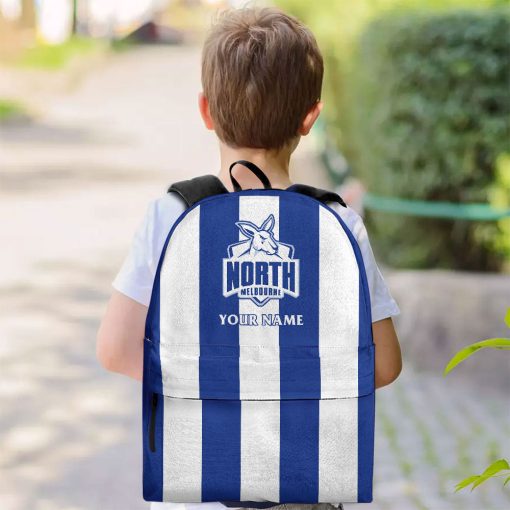 AFL North Melbourne Kangaroos Custom Name 2023 Home Jersey Backpack