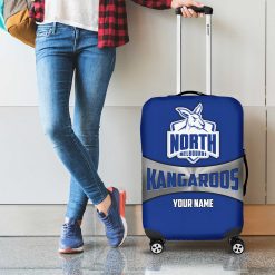 AFL North Melbourne Kangaroos Custom Name Gift For Fans Luggage Cover