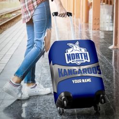 AFL North Melbourne Kangaroos Custom Name Gift For Fans Luggage Cover