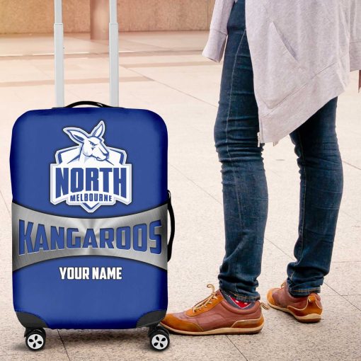 AFL North Melbourne Kangaroos Custom Name Gift For Fans Luggage Cover