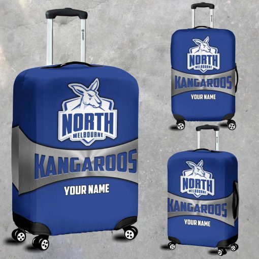 AFL North Melbourne Kangaroos Custom Name Gift For Fans Luggage Cover
