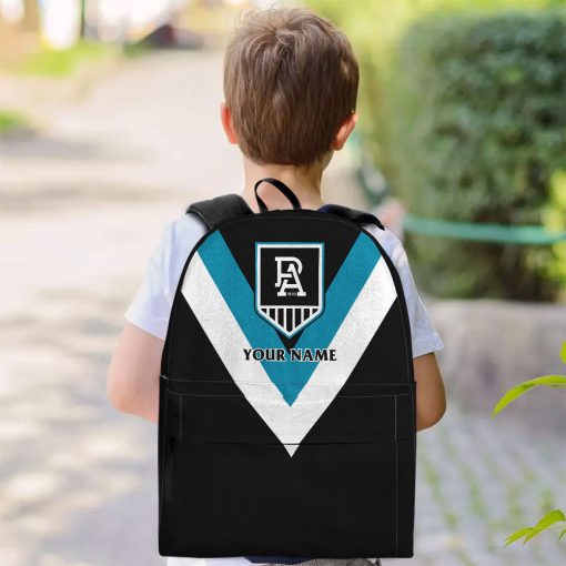 AFL Port Adelaide Custom Name 2023 Home Jersey Backpack