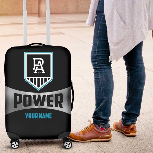 AFL Port Adelaide Custom Name Gift For Fans Luggage Cover