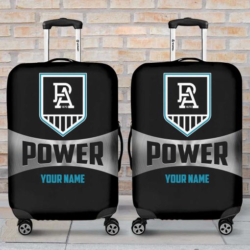 AFL Port Adelaide Custom Name Gift For Fans Luggage Cover