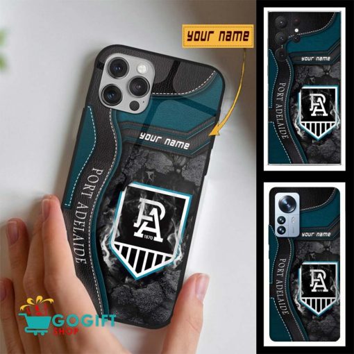 AFL Port Adelaide Custom Name New Edition Phone Case