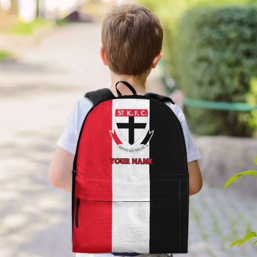 AFL St Kilda Saints Custom Name 2023 Home Jersey Backpack