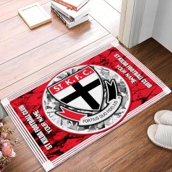 AFL St Kilda Saints Custom Name Limited Edition Rubber Doormat