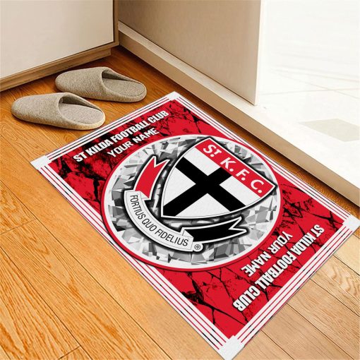AFL St Kilda Saints Custom Name Limited Edition Rubber Doormat