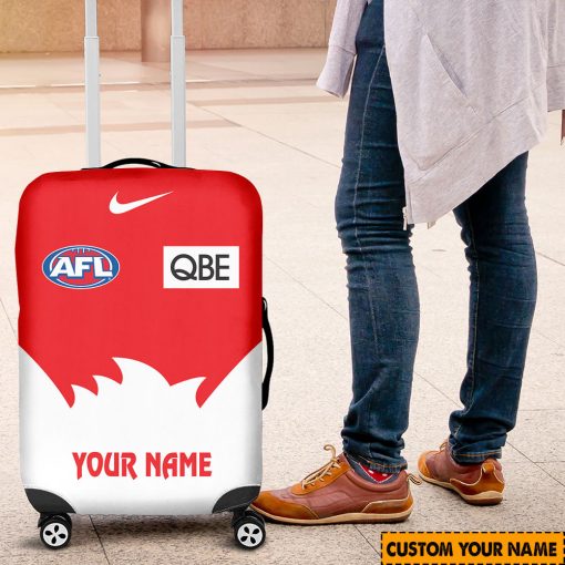 AFL Sydney Swans Custom Name 2024 Home Jersey Luggage Cover
