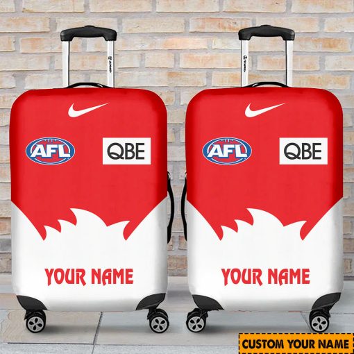 AFL Sydney Swans Custom Name 2024 Home Jersey Luggage Cover