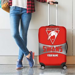 AFL Sydney Swans Custom Name Gift For Fans Luggage Cover