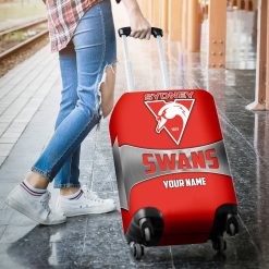 AFL Sydney Swans Custom Name Gift For Fans Luggage Cover