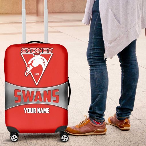 AFL Sydney Swans Custom Name Gift For Fans Luggage Cover