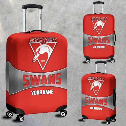 AFL Sydney Swans Custom Name Gift For Fans Luggage Cover