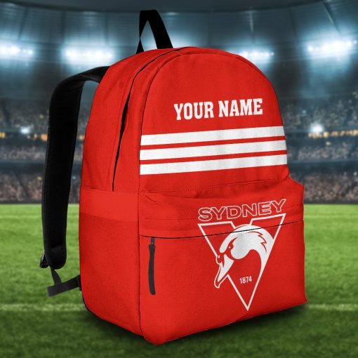 AFL Sydney Swans Custom Name New Edition Backpack