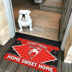 AFL Sydney Swans Custom Name New Edition Rubber Doormat