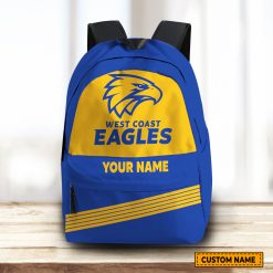AFL West Coast Eagles Custom Name Gift For Fans Backpack