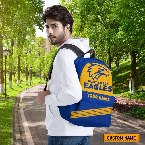 AFL West Coast Eagles Custom Name Gift For Fans Backpack