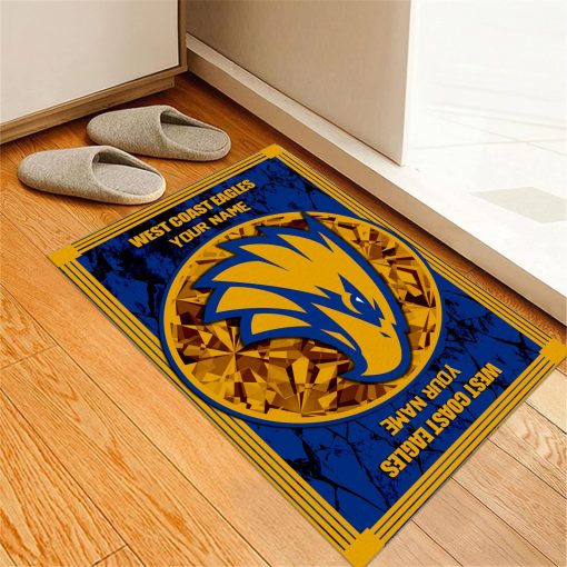 AFL West Coast Eagles Custom Name Limited Edition Rubber Doormat