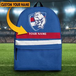 AFL Western Bulldogs Custom Name 2023 Home Jersey Backpack