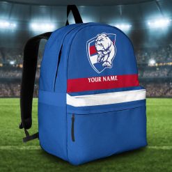 AFL Western Bulldogs Custom Name 2023 Home Jersey Backpack
