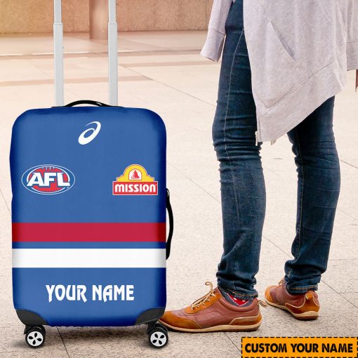 AFL Western Bulldogs Custom Name 2024 Home Jersey Luggage Cover