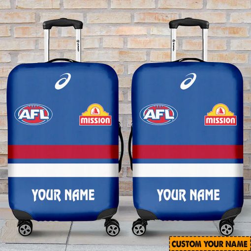 AFL Western Bulldogs Custom Name 2024 Home Jersey Luggage Cover