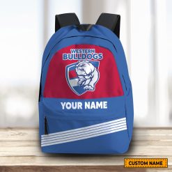 AFL Western Bulldogs Custom Name Gift For Fans Backpack