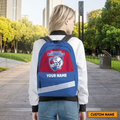 AFL Western Bulldogs Custom Name Gift For Fans Backpack