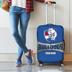 AFL Western Bulldogs Custom Name Gift For Fans Luggage Cover
