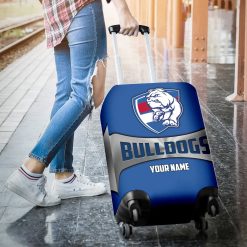 AFL Western Bulldogs Custom Name Gift For Fans Luggage Cover