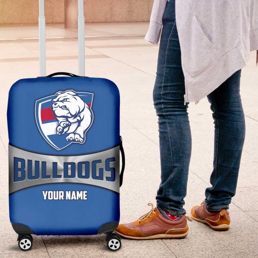 AFL Western Bulldogs Custom Name Gift For Fans Luggage Cover