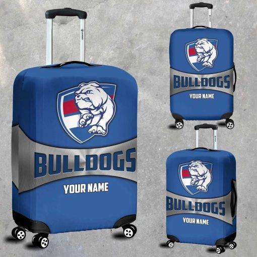 AFL Western Bulldogs Custom Name Gift For Fans Luggage Cover