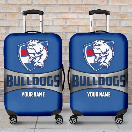 AFL Western Bulldogs Custom Name Gift For Fans Luggage Cover