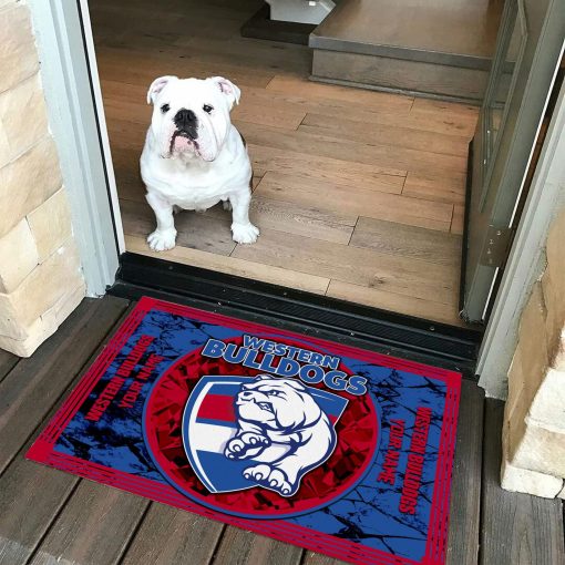 AFL Western Bulldogs Custom Name Limited Edition Rubber Doormat