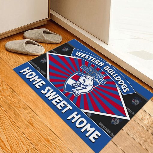 AFL Western Bulldogs Custom Name New Edition Rubber Doormat