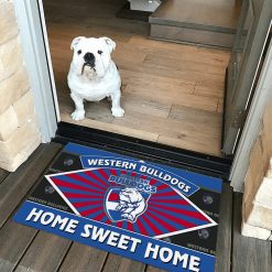 AFL Western Bulldogs Custom Name New Edition Rubber Doormat