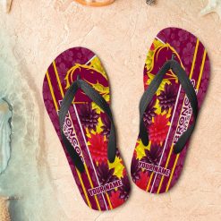 NRL Brisbane Broncos Custom Name Limited Edition Flip Flops