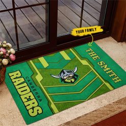 NRL Canberra Raiders Custom Name New Edition Rubber Doormat