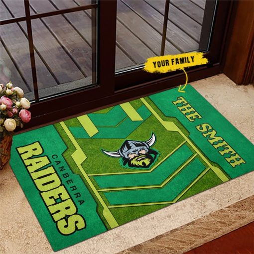 NRL Canberra Raiders Custom Name New Edition Rubber Doormat