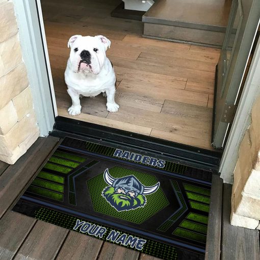 NRL Canberra Raiders Custom Name Special Edition Rubber Doormat