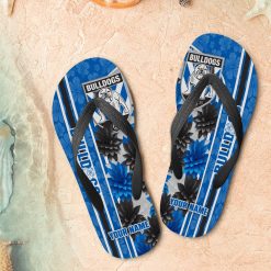 NRL Canterbury-Bankstown Bulldogs Custom Name Limited Edition Flip Flops