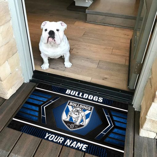 NRL Canterbury-Bankstown Bulldogs Custom Name Special Edition Rubber Doormat