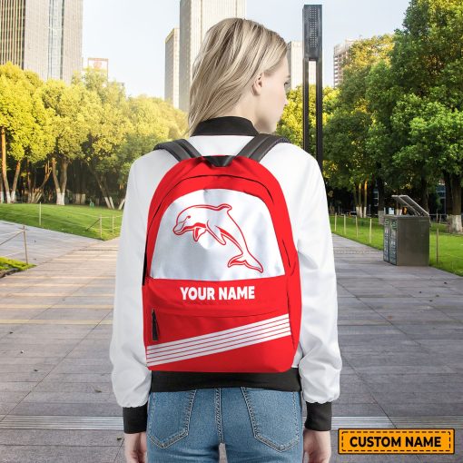NRL Dolphins Custom Name Gift For Fans Backpack