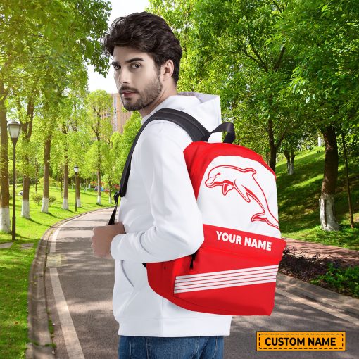 NRL Dolphins Custom Name Gift For Fans Backpack